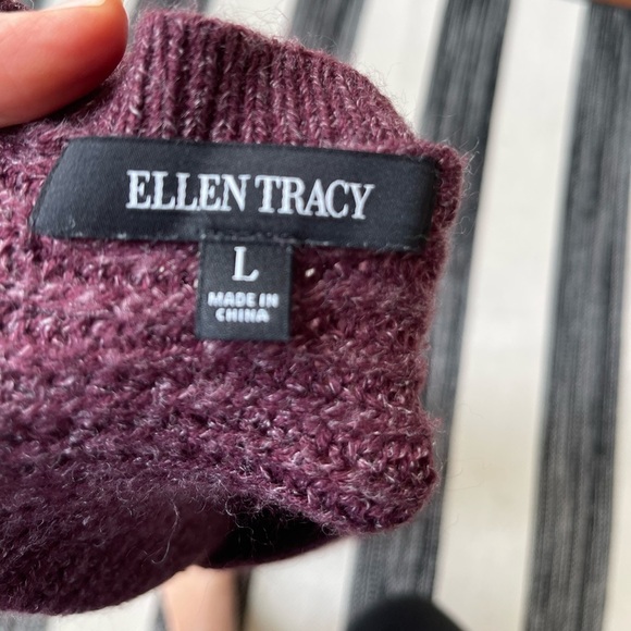 Ellen Tracy Oversize Knit Sweater Size: L - Picture 5 of 10